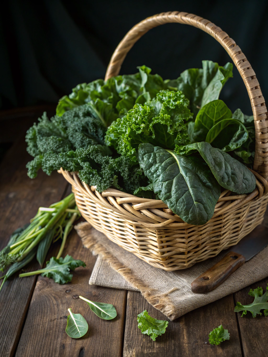 Cesta de vegetais variados