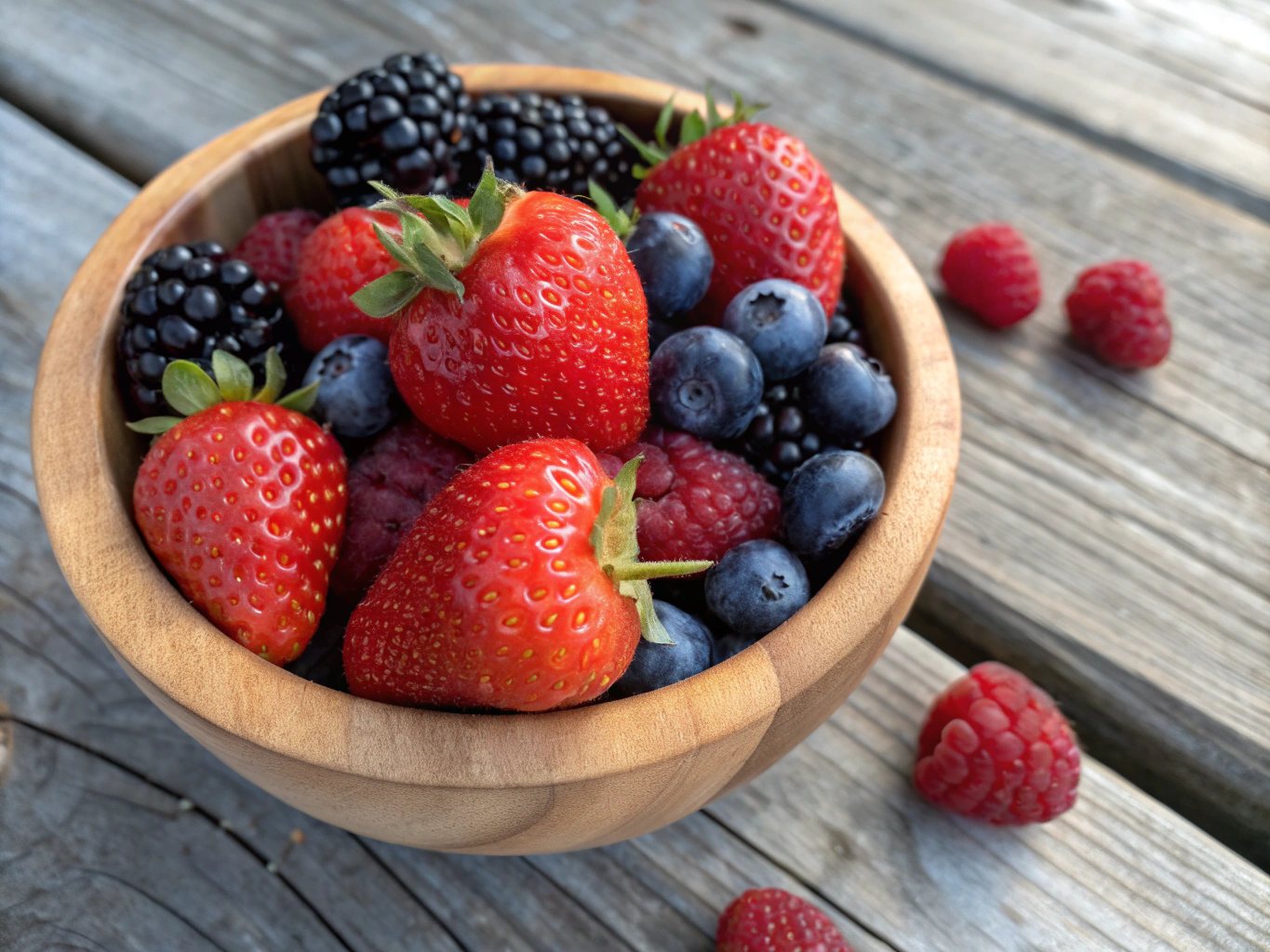 Variedade de frutas da estação